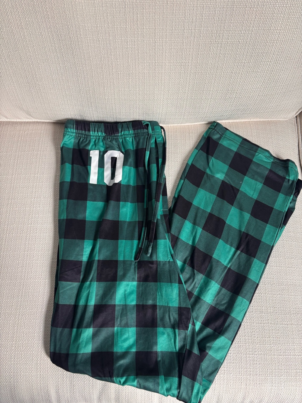 Green & Black Plaid Men's Classic Lounge Sweatpants